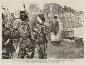 De militaire manoeuvres, kerkparade in het kamp bij Churn
